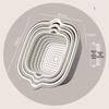 Thickened Double-Layer Vegetable Washing Basin Set - 6-Piece Multifunctional Kitchen Drainer Basket