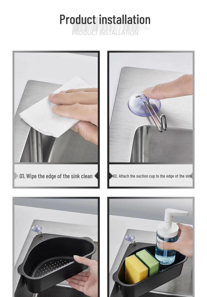 Triangle 304 Stainless Steel Sink Drain Basket - Universal Vegetable & Food Filter Net Gadget