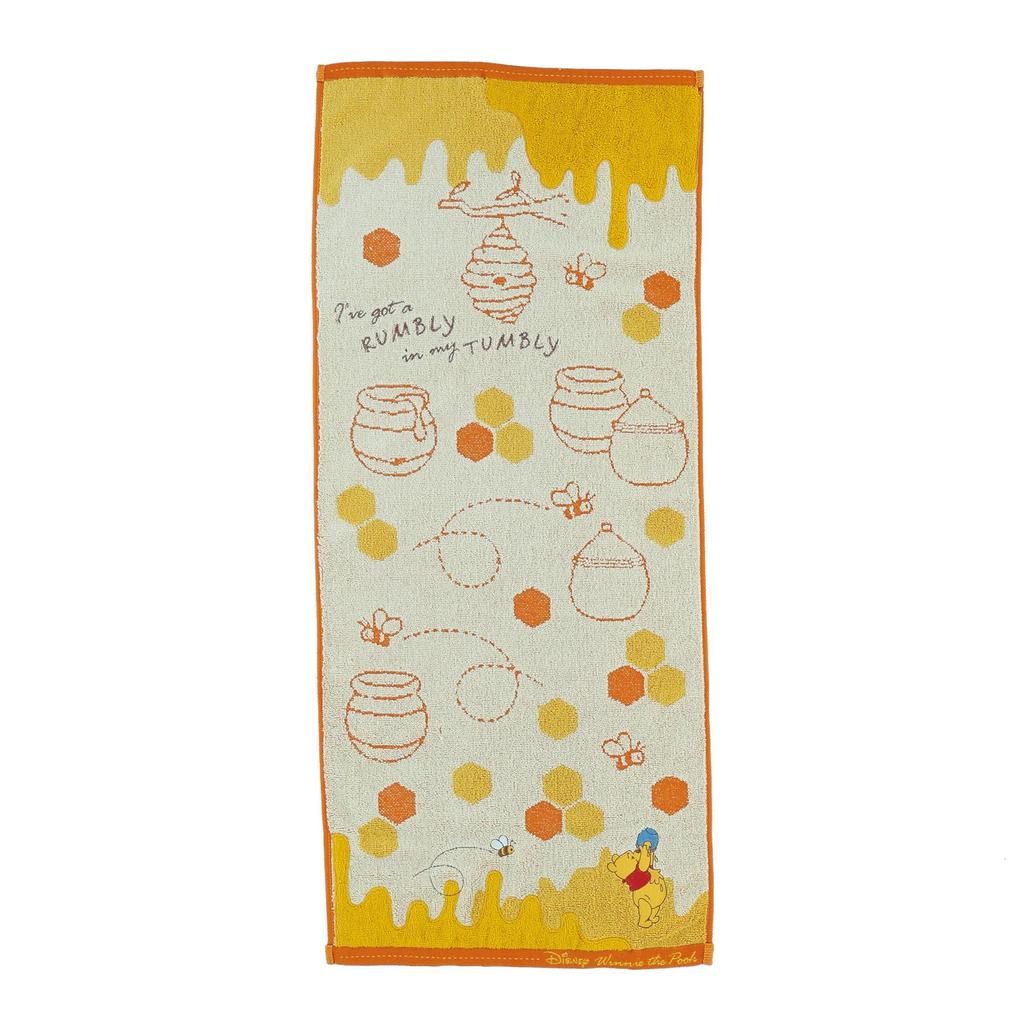 Marushin Winnie the Pooh Honey World Face 34 x Winnie the Face Face Bath Product 2006042900 Towel, Approx. 80cm, Disney, Pooh, Pooh, Bear, Girls,