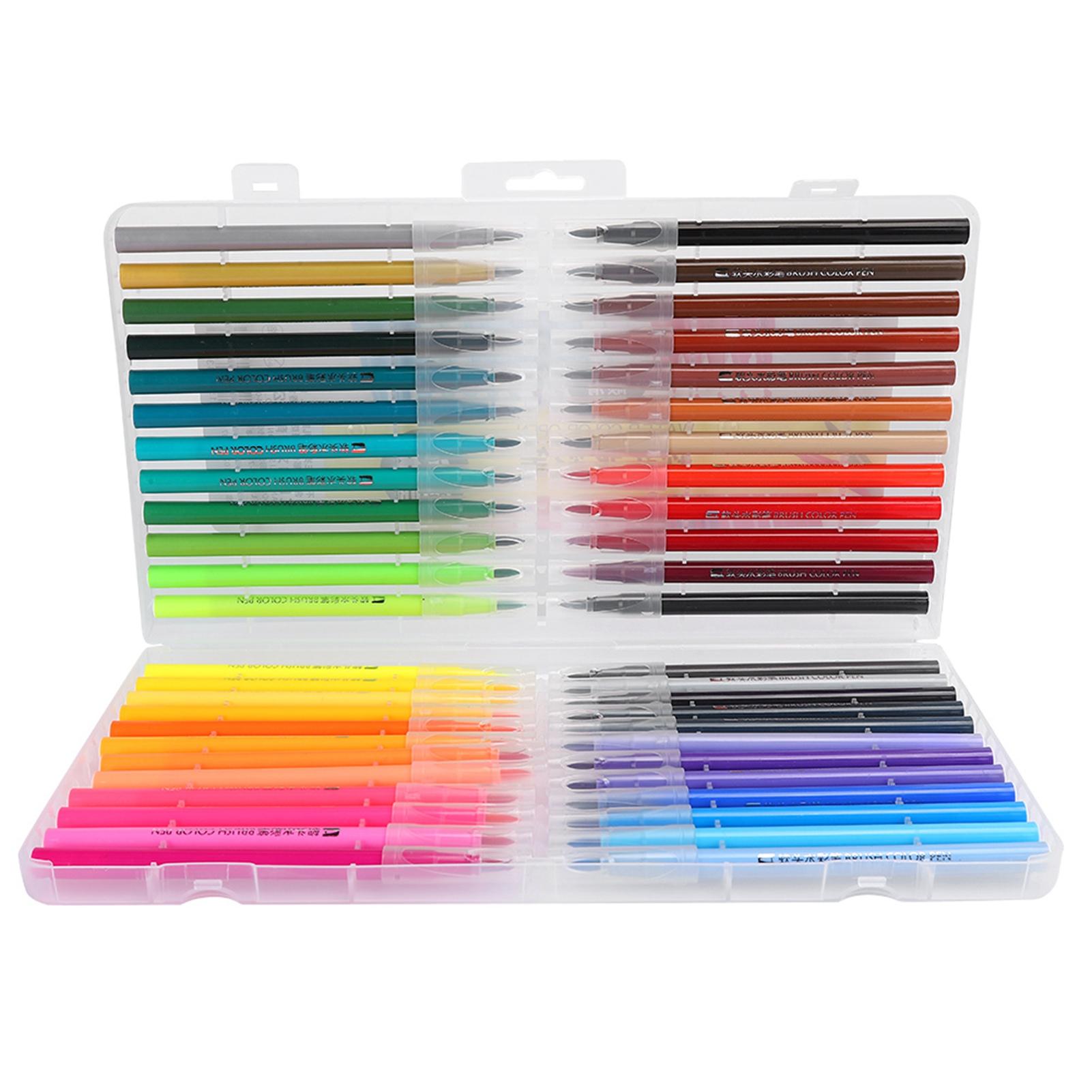 48 Colors Watercolor Brush Pens Pens Drawing Painting Brush Pen Soft Tip Brush Set