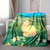 1pc Cat Garden Lightweight Flannel Blanket, Comfortable and Warm Blanket, for Office and Camping Sofa Bed, Livingroom012
