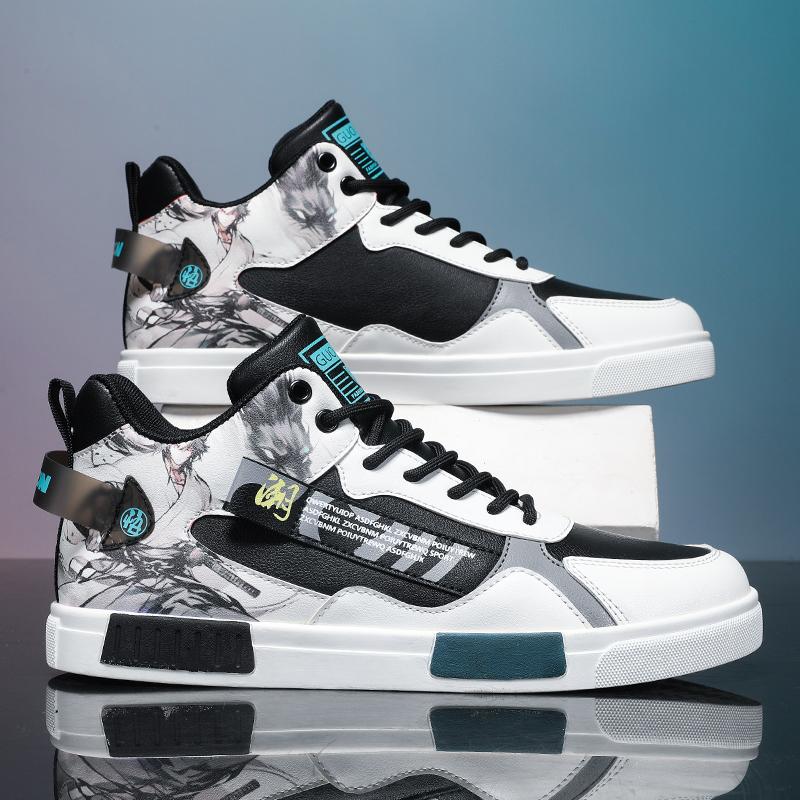 Herren Sportschuhe Lässige Skateboard Schuhe High Top Joggingschuhe Schuhe für Studenten Übergröße