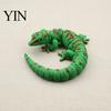 Realistic Gecko Decoration 3D Printed Articulated Figurine, Reptile Ornament with Movable Joints, Cute Posable Potted Plant Landscaping Lizard Animal