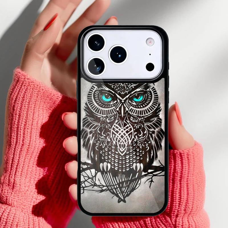 

Художественный чехол-сова для iPhone 17 16 15 14 13 Pro Max Задняя крышка для 12 11 Pro Coque iPhone 14 Pro