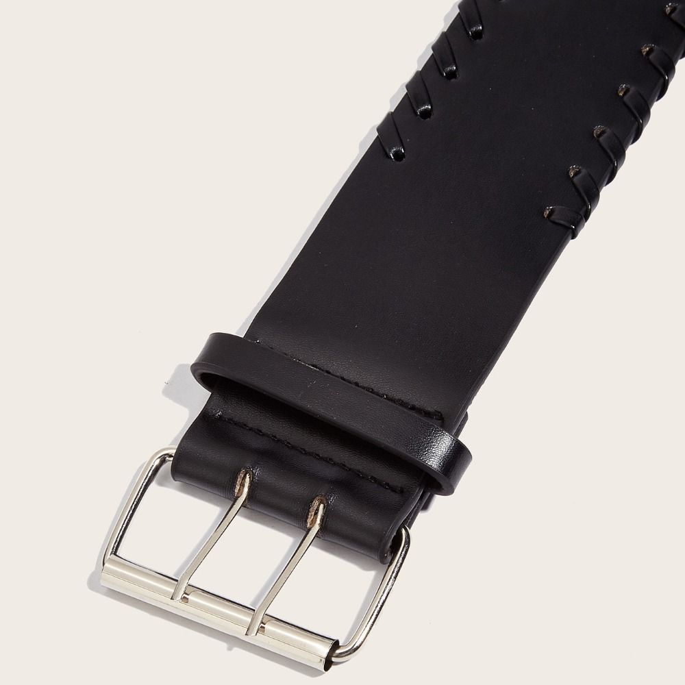 Harajuku Wide Woven Belt Y2K Slimming Belt Fashion Trouser Dress Belts  For Women