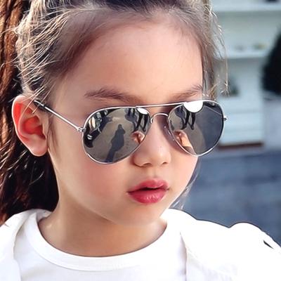 Marca de Moda Gafas de Sol para Niños Gafas de Espejo Gafas de Sol Metálicas de Aviador para Niña Niño Gafas de Sol para Niños Gafas para Niños Gafas