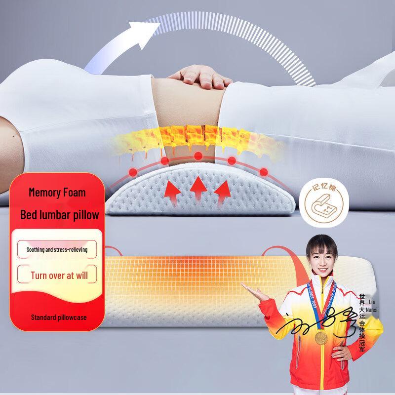 Aeromax Memory Foam Bed Lumbar Support Pillow