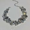Light Luxury Crystal Necklace Exaggerated Women's Choker Sweet Rhinestone Necklace  Girls