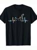 Heartbeat Cat Graphic T-Shirt | Casual & Stylish, Round Neck Sizes S-5XL