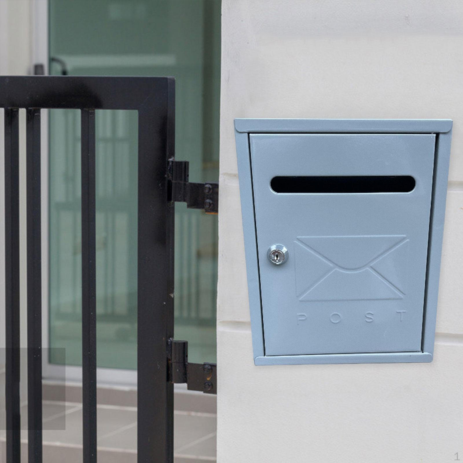

21.7x30x7 см наружный настенный почтовый ящик с замком водонепроницаемый конверт коробка для дома офис бизнес большой серый