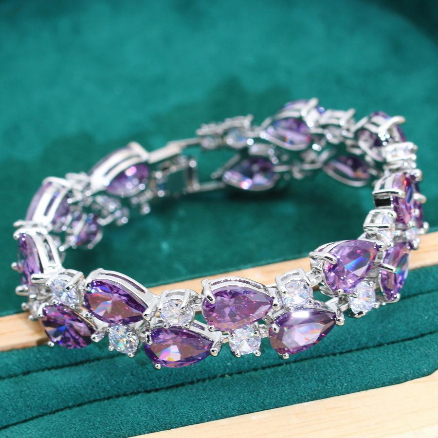 

Женские браслеты из циркония с бриллиантами, модная легкая роскошная одежда и аксессуары