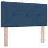Box Spring Bed with Mattress and Headboard Blue 100 x 200 cm Fabric