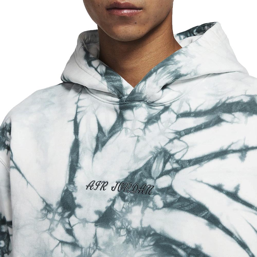Air Jordan Tie-Dye Sport Hoodie With Large Back Logo Men Tops Green DR2647-133
