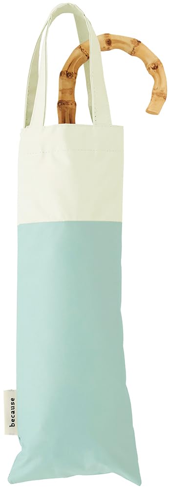 Because Folding Sun and Rain UV Light PU Large Tote Umbrella, Umbrella, Women's, Protection, Blocking, Two-Tone Bag, Mini, Green, B-093749