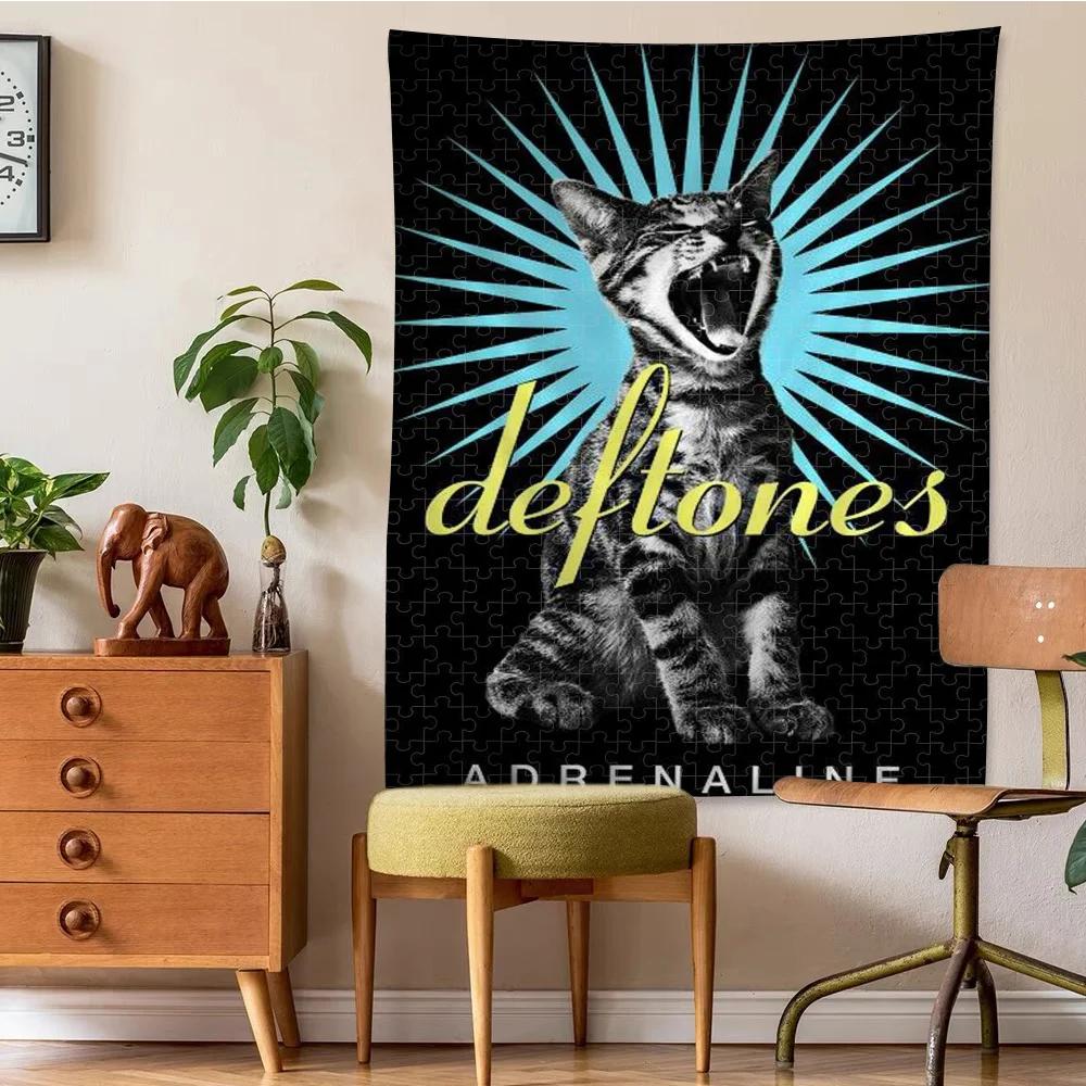 VIKAMA Alternative Rock Tapestry Deconstructing Band Artistry Gothic Metal Bedroom Wall Art Game Room Decor Music Fan Gift