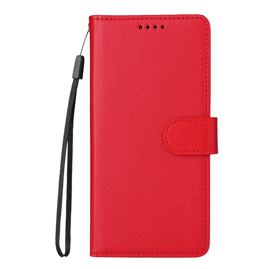 RFID Blocking Wallet Case for iPhone/Samsung 3 Card Slots + Cash Pocket Adjustable Kickstand | Textured Vegan Leather Phone Cover