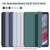 Dreifach faltbare Flip-Hülle für Samsung Galaxy Tab A7 Lite 8,7'' SM-T220 SM-T225 Magnetischer Ständer PU-Leder Schutzhülle