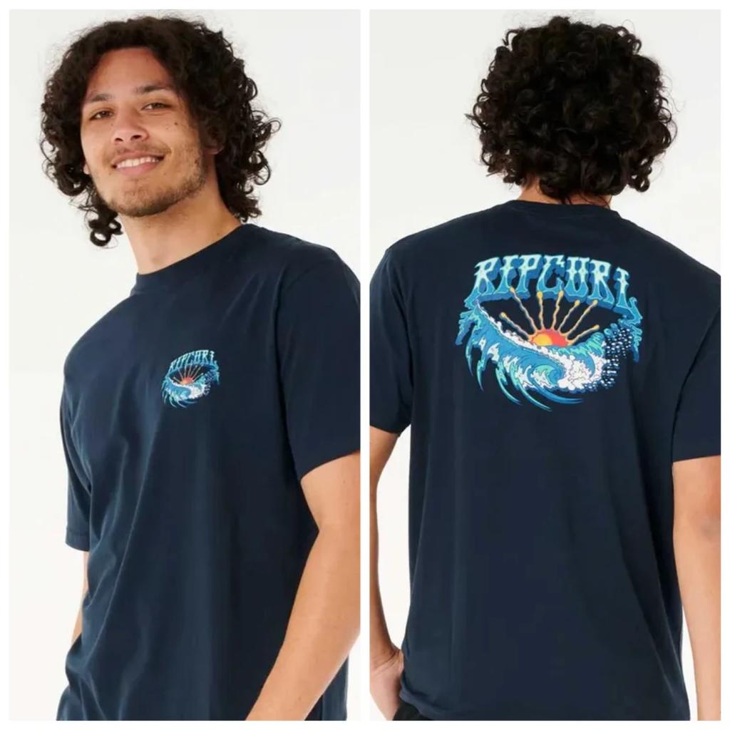 Sommer bedrucktes T-Shirt für Herren, neues RIPCURL Outdoor-Sport Surfen Kurzarm Fitness Kurzarm-Top