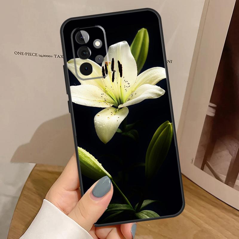 Colorful Flower Lily Funda For Samsung Galaxy A15 A25 A35 A55 A52 A32 A12 A14 A34 A54 A51 A71 A53 A13 A33 Case