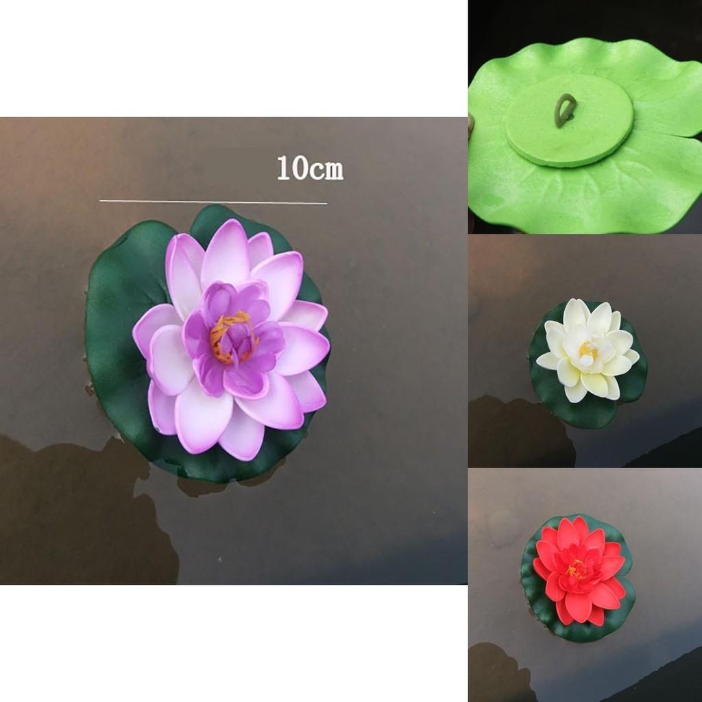 Stunning High Realistic Appearance Artificial Lotus Flower Water Lily Floating Plant