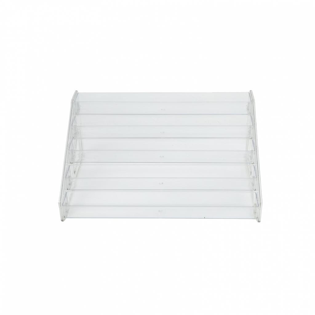 Acrylic Ladder Display Rack Transparent Multi Tier Stand for Collectible Items