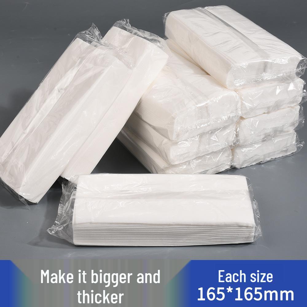 Dickes 100-Blatt Weißes Gesichtstuch für Restaurants, Hotels, Catering, KTV & Gästezimmer