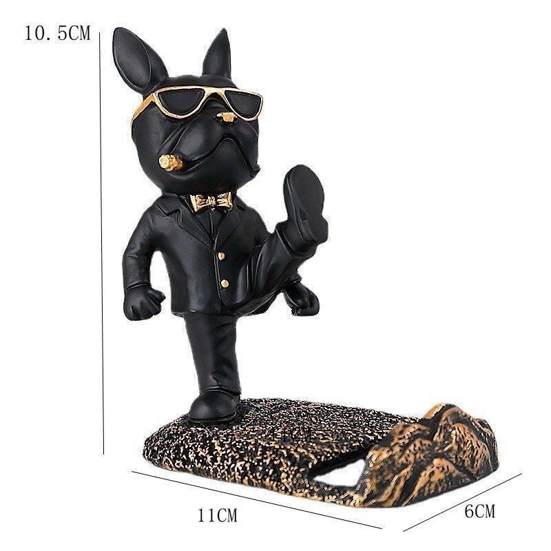 

Gift Machine Cute Stand Mobile Phone Stand Desktop Ornament Personalized Trendy Puppy Cartoon Office Desktop Doll 1Pcs
