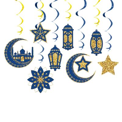 Eid Mubarak Dekoration Arabische Nacht Party Dekoration Wirbel Hängeornament für Eid Festival Feier