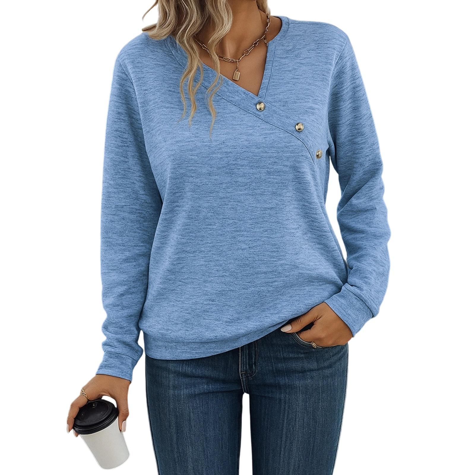 

Women s Fashionable Long Sleeve Elegant Commuting And Casual Top XL