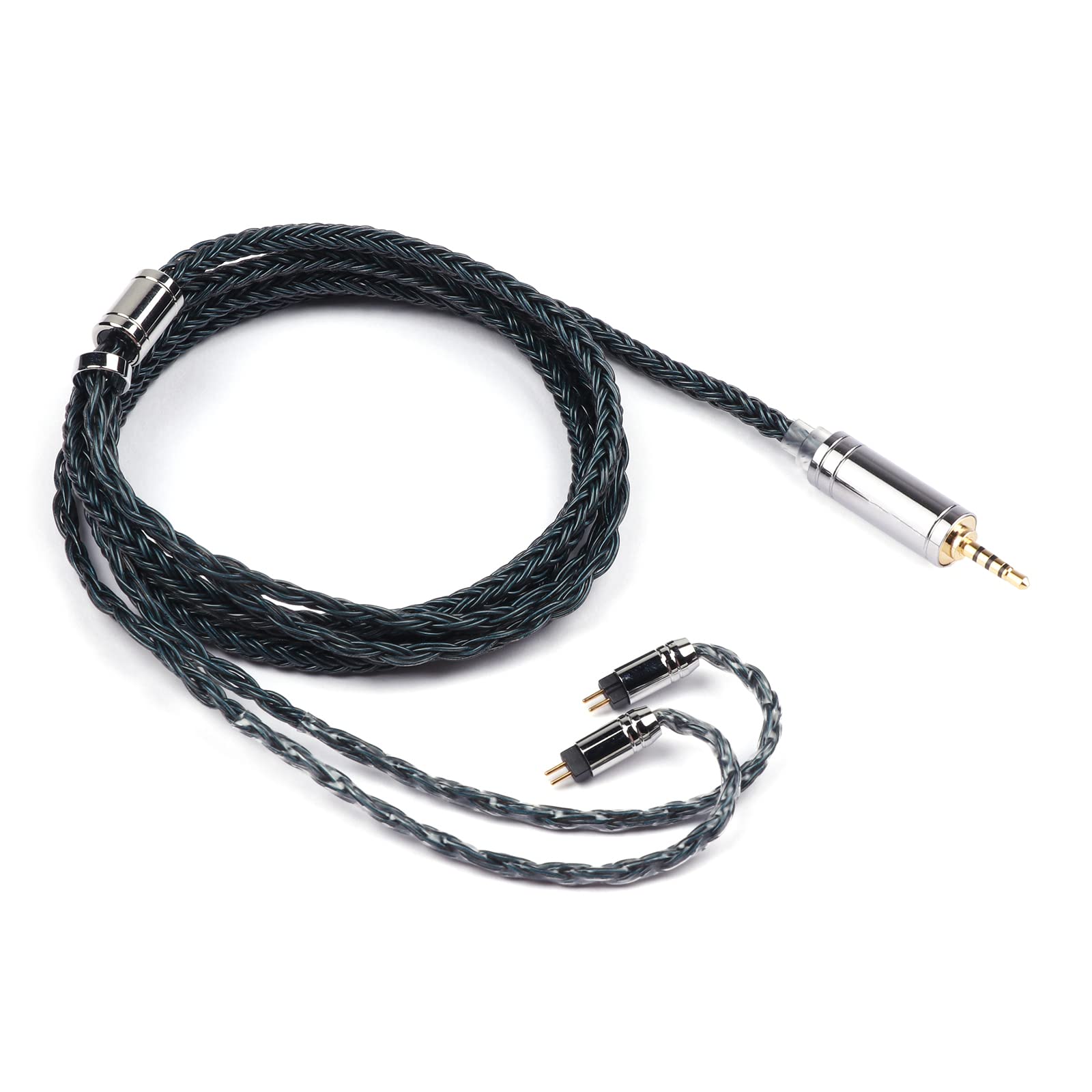 

New TRIPOWIN Zonie 16 Core Silver Plated Cable SPCHIFI Earphone Upgrade Cable [2022 Version] & (2.5mm-0.78mm 2pin, Moss)