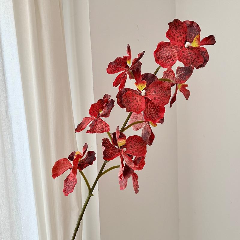 3D-gedruckte 9 Miniatur-Orchideen Schmetterlingsorchidee Materialien für High-End-Hotel Hochzeit Kunstblumen-Kunstszene Arrangement