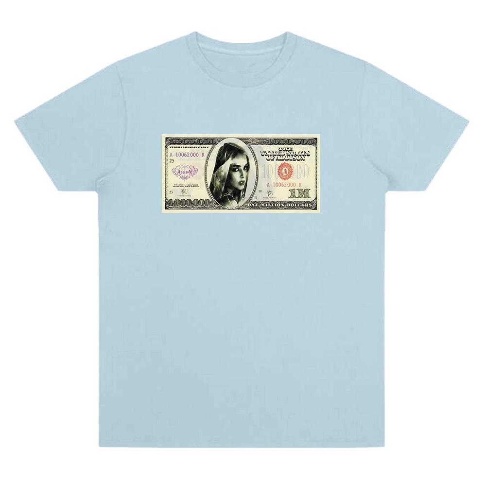 Money Dance Whoree T Shirts Addison Rae Vintage Graphic T Shirt Men's Women Fashion Aesthetics T-shirt Short Sleeved Cotton Summer Tops Anime T-shirt