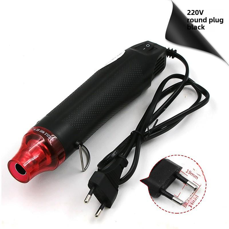 220V Round Plug Heat Gun for DIY Rubber Stamps, Heat Shrink Sheets, and Soft Clay Modeling