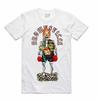 NEW Streetwear On Demand FLAME SKULL BOXING LEGEND WHITE Tee Shirt SM-3XLARGE