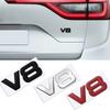 Metal 3D Badge  car displacement Logo Car Rear Trunk Body Sticker Emblem