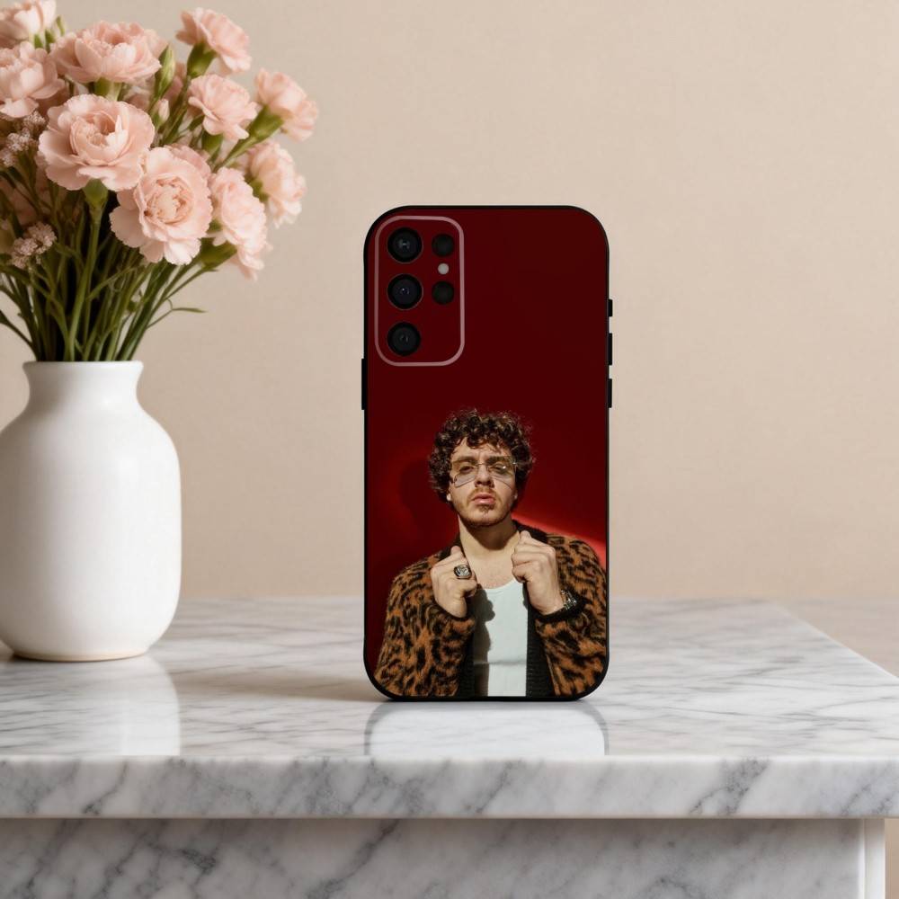 SINGER J-Jack H-Harlow-W Phone Case For Samsung S25,24,23,22,30,21,10,9,Ultra,Plus,Lite,FE,4,5 G Soft Black Case