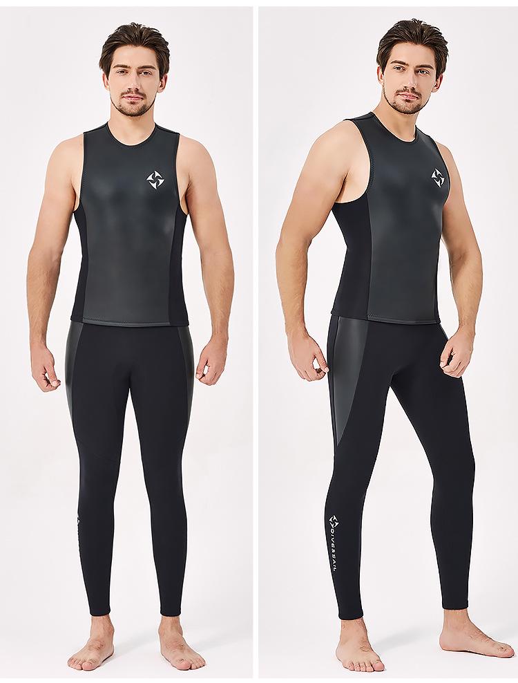 2MM Men's & Women's Sleeveless Smoothskin Wetsuit Vest - Sun Protection & Jellyfish Shield for Snorkeling & Surfing