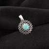 Rare Amazonite Gemstone 925 Sterling Silver Jewelry Pendant 1.14" Gift For Wife CP-30-25