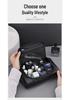 Men's PU Leather Handheld Cosmetic Bag: High-Capacity Waterproof Toiletry Travel Case