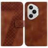 For Honor 400 Pro 5G (Global) Stand Case 7-Shaped Pattern Imprint Leather Phone Cover with Strap