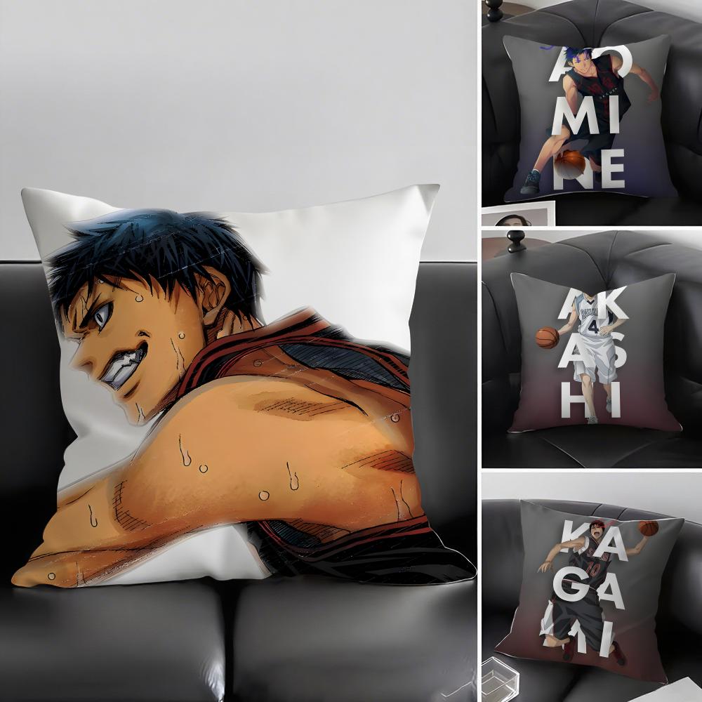 KKuruko No BasketT Anime Cushion Cover Pillowcase Ultra Soft Skin Friendly Fabric Cloud Like Comfort Concealed Zipper