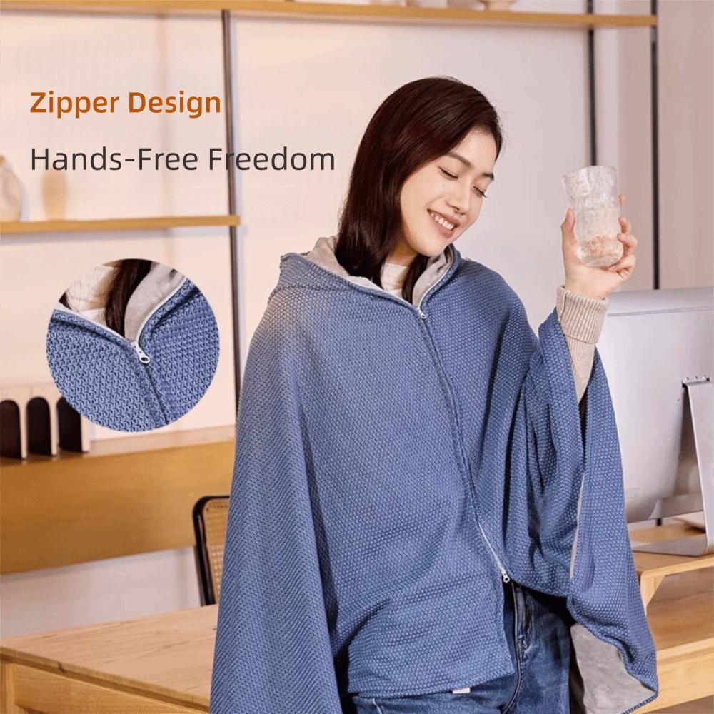 Wearable USB Electric Heated Blanket 3 Heating Levels Leg Cover Heating Lap Blanket Office