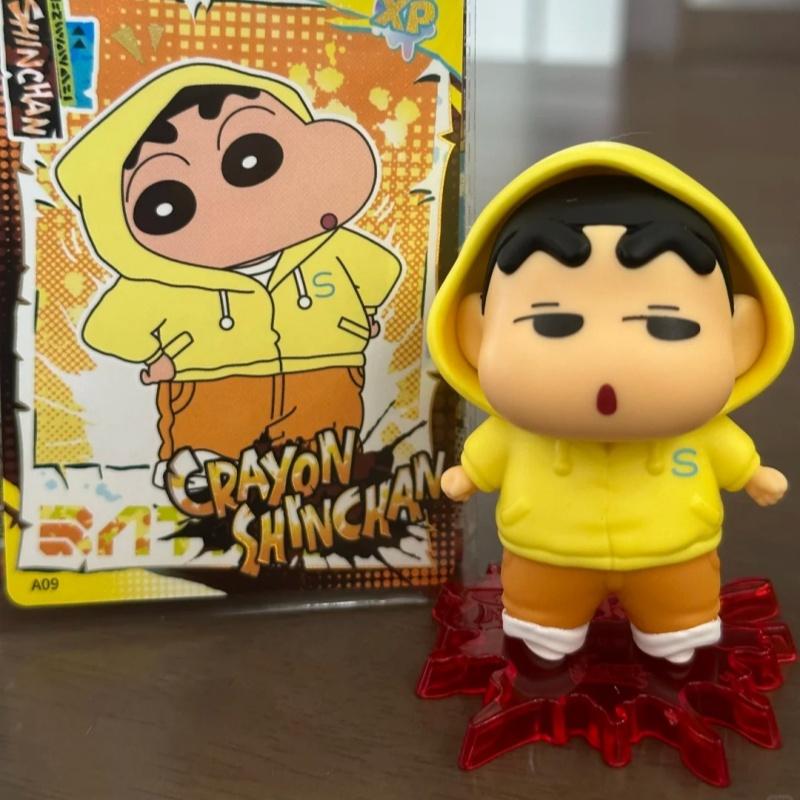 Crayon ShinChan Cartoon Anime Crayon Shin Chan Vinyl Rubber Doll Toy Key Chain Birthday Toy Gifts