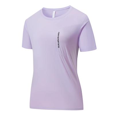 Summer Outdoor Round Neck Quick Drying Clothes Women's T-shirt Sports Mountaineering Breathable Thin Short Sleeved Women