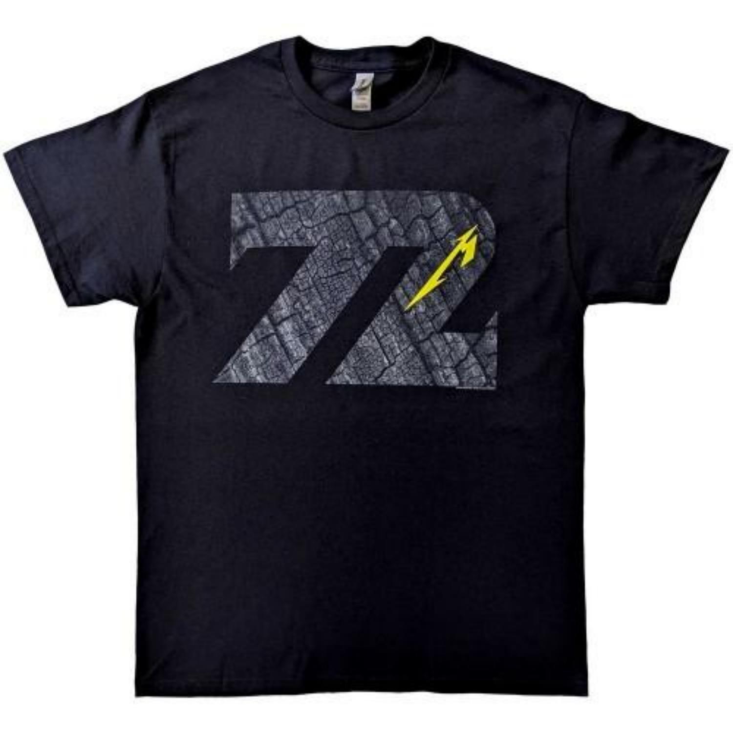 

Metallica Unisex Adult 72 Seasons Charred Logo T-Shirt S чёрный