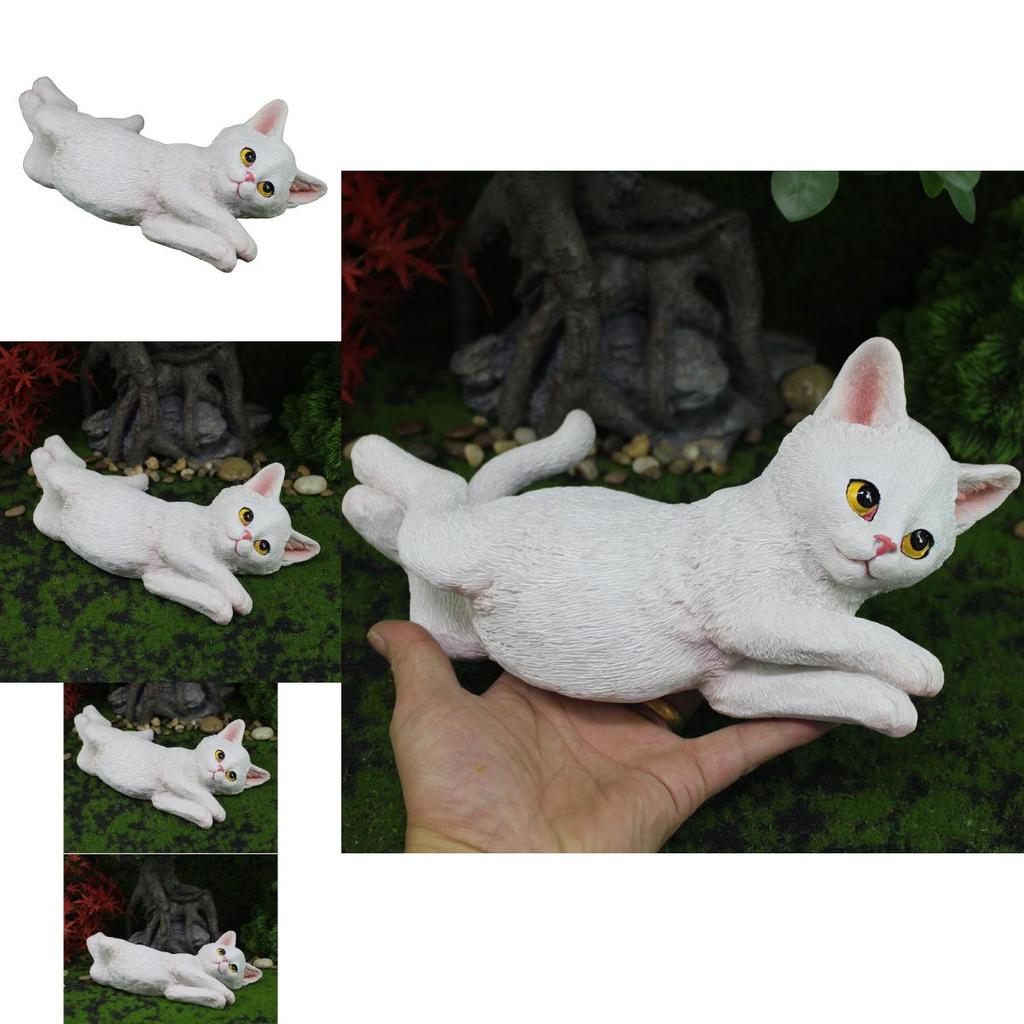 Entzückende Katze Harz Schreibtischornament Für Wohnzimmerdekoration Geschenk Für Alle Anlässe