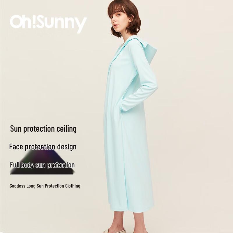OhSunny Women s Long UV Protection Hooded Windbreaker XL