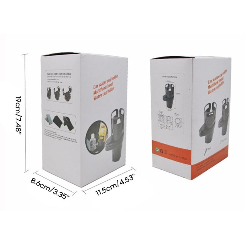 2 In 1 Cup Holder Expander For Car Dual Car Cup Holders Expander 360 Rotating