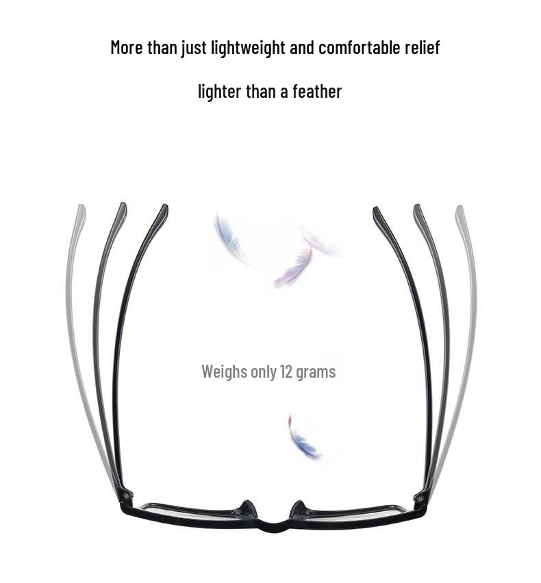 Korean Fashion Men's Minimalist Ultralight Square Prescription Eyewear - TR90 Frames