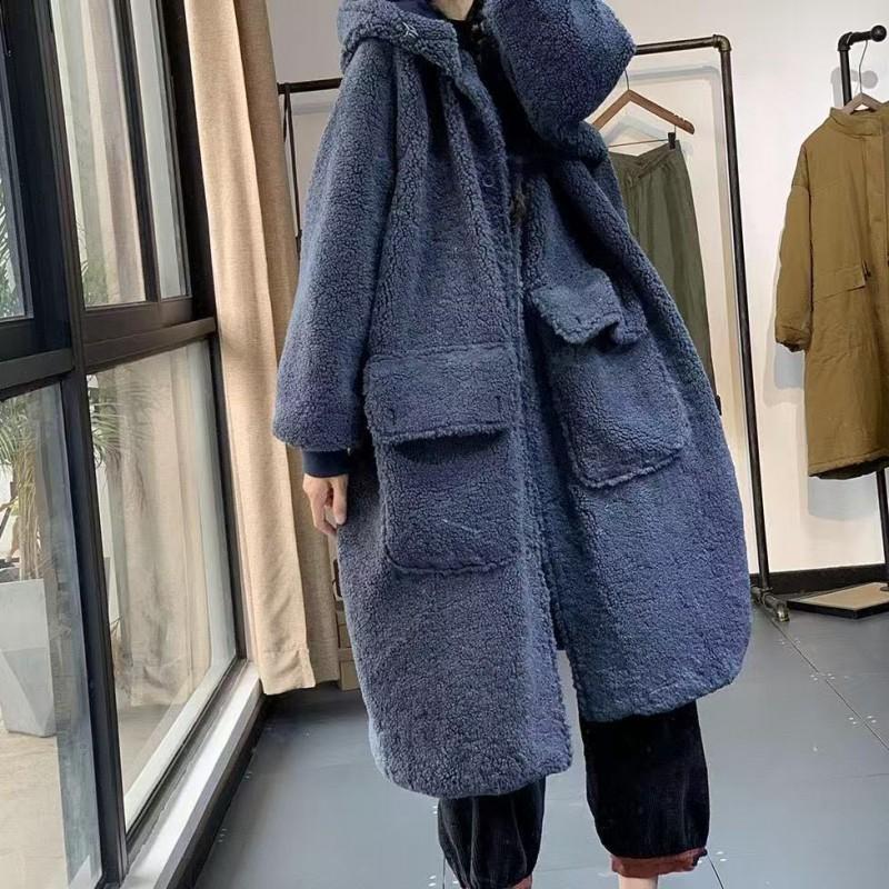 Womens Oversized Thick Hooded Fleece Lined